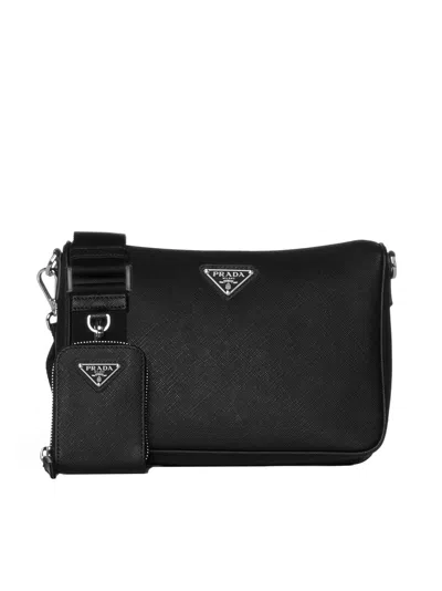 Prada Viaggio Bandoliera In Black