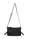 Prada Viaggio Black Medium Crossbody Bag In Black