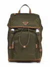 Prada Viaggio Green Re-nylon Backpack