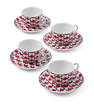 Prada Vienna Coffee Cup And Saucer In Neutral