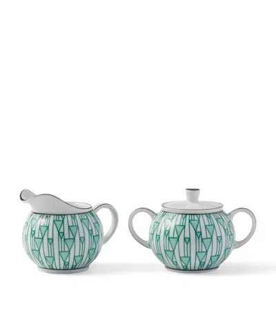 Prada Vienna Creamer Jug And Sugar Pot Set In Animal Print