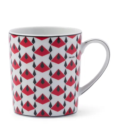 Prada Vienna Mug In Red