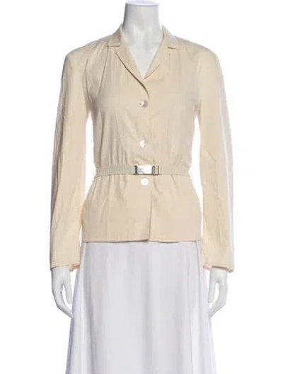 Pre-owned Prada Vintage 1990's Blazer In Neutral