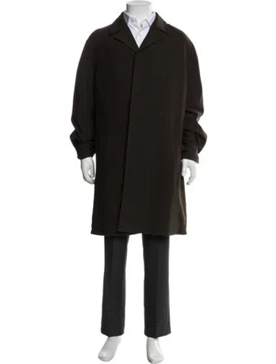 Pre-owned Prada Vintage 1990's Coat In Brown