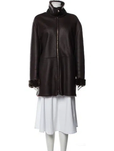 Pre-owned Prada Vintage 1990's Parka In Brown