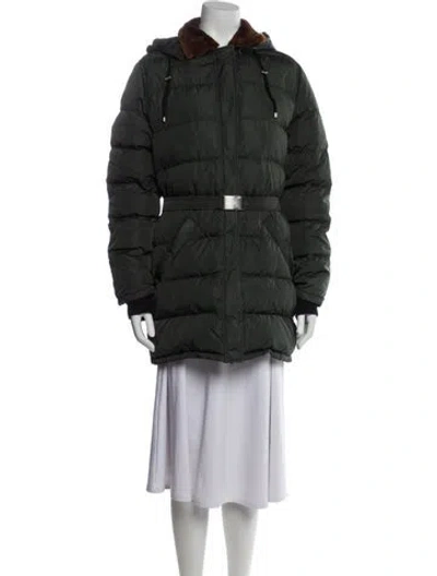 Pre-owned Prada Vintage 1990's Parka In Green