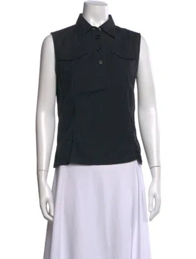 Pre-owned Prada Vintage 1990's Polo In Black