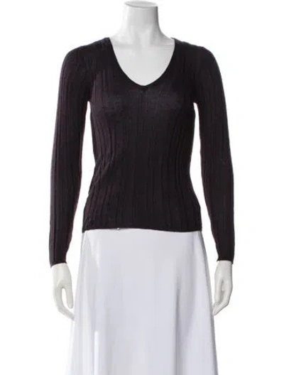 Pre-owned Prada Vintage 1990's Sweater In Purple