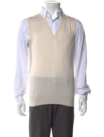 Pre-owned Prada Vintage 1990's Sweater Vest In Neutral