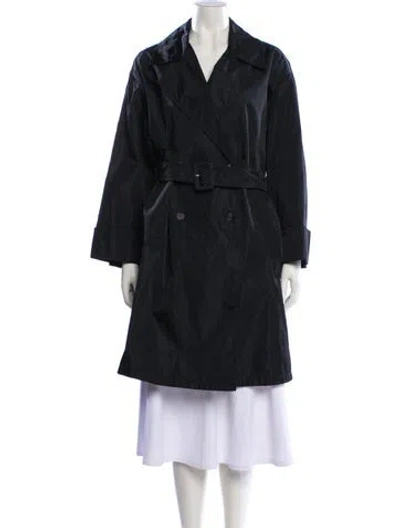Pre-owned Prada Vintage 1990's Trench Coat In Black
