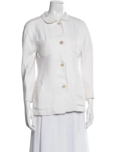 Pre-owned Prada Vintage 1992 Blazer In White