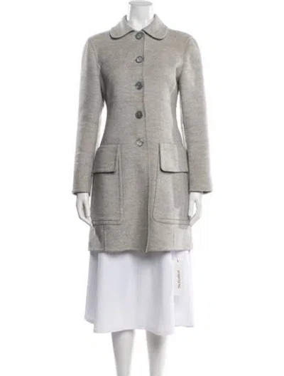 Pre-owned Prada Vintage 1992 Coat In Gray