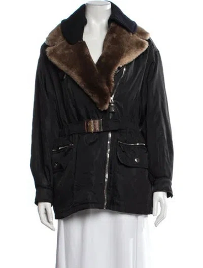 Pre-owned Prada Vintage 1993 Parka In Black