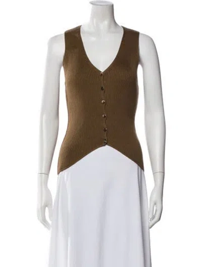 Pre-owned Prada Vintage 1993 Vest In Brown