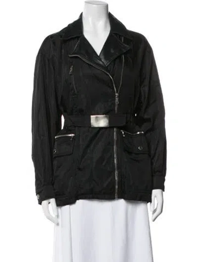 Pre-owned Prada Vintage 1994 Biker Jacket In Black