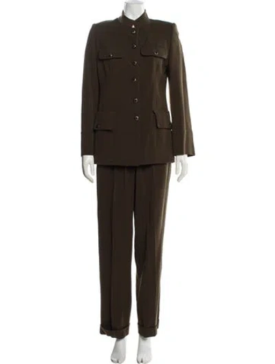 Pre-owned Prada Vintage 1994 Pantsuit In Green