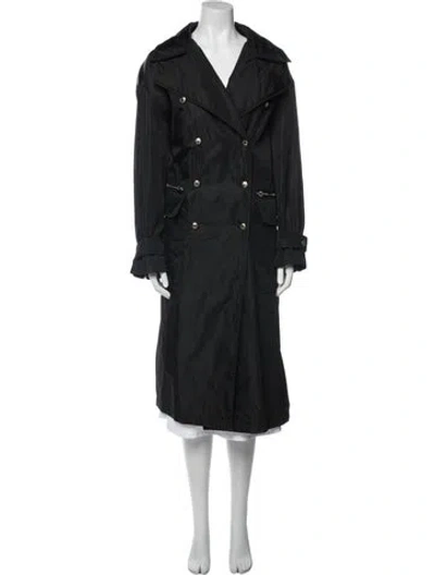 Pre-owned Prada Vintage 1994 Trench Coat In Black