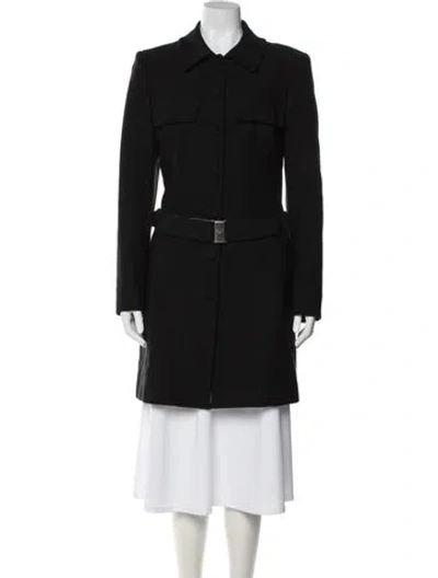 Pre-owned Prada Vintage 1995 Trench Coat In Black