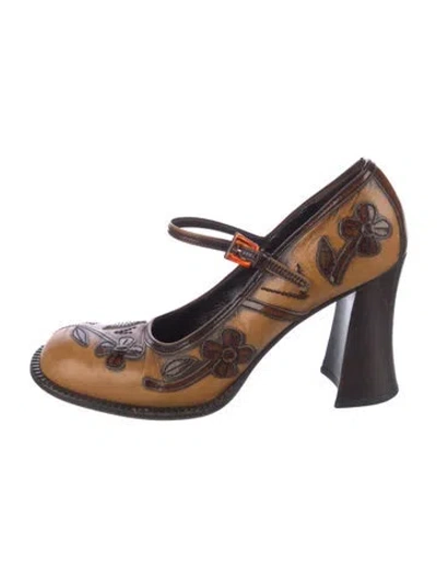 Pre-owned Prada Vintage 1996 Pumps In Brown