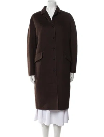 Pre-owned Prada Vintage 1998 Coat In Brown