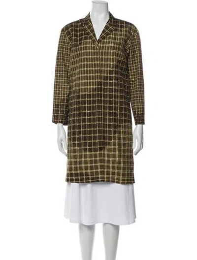 Pre-owned Prada Vintage 1999 Coat In Green