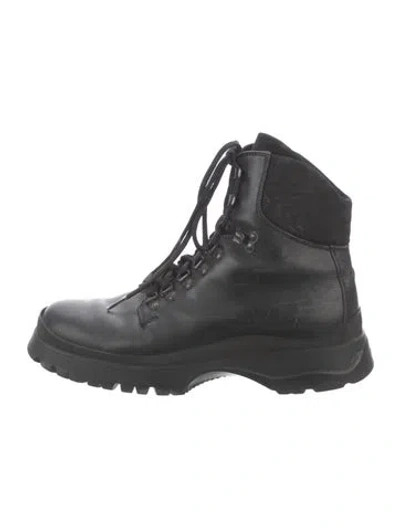 Pre-owned Prada Vintage 1999 Hiking Boots In Black