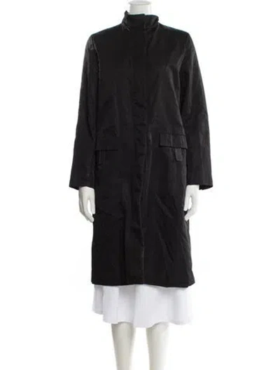 Pre-owned Prada Vintage 1999 Trench Coat In Black