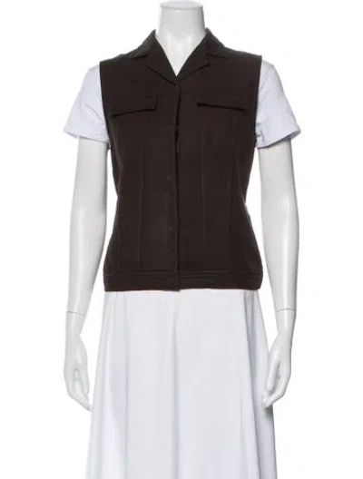 Pre-owned Prada Vintage 1999 Vest In Brown