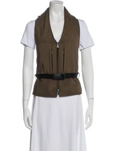 Pre-owned Prada Vintage 1999 Vest In Green