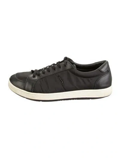 Pre-owned Prada Vintage 2000's Athletic Sneakers In Black