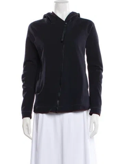 Pre-owned Prada Vintage 2000's Biker Jacket In Blue