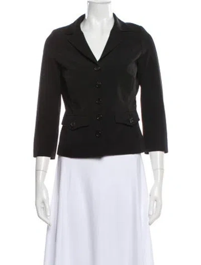 Pre-owned Prada Vintage 2000's Blazer In Black
