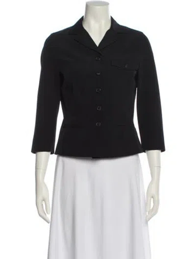 Pre-owned Prada Vintage 2000's Blazer In Black