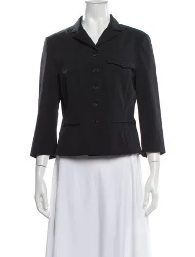 Pre-owned Prada Vintage 2000's Blazer In Black