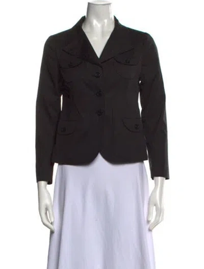 Pre-owned Prada Vintage 2000's Blazer In Black