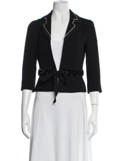 Pre-owned Prada Vintage 2000's Blazer In Black