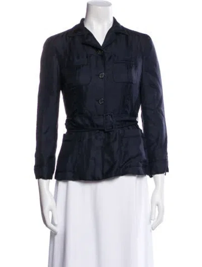 Pre-owned Prada Vintage 2000's Blazer In Blue
