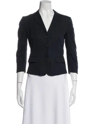 Pre-owned Prada Vintage 2000's Blazer In Blue