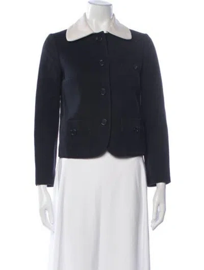 Pre-owned Prada Vintage 2000's Blazer In Blue