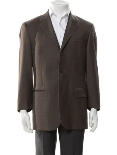 Pre-owned Prada Vintage 2000's Blazer In Brown
