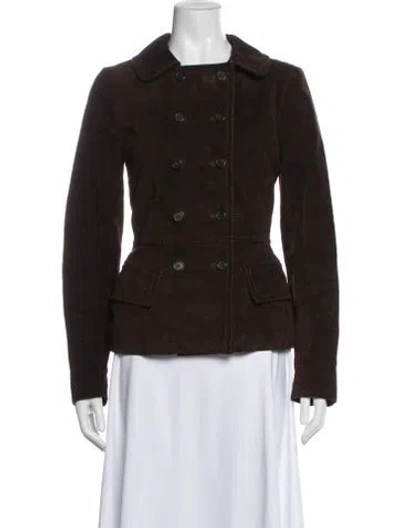 Pre-owned Prada Vintage 2000's Blazer In Brown