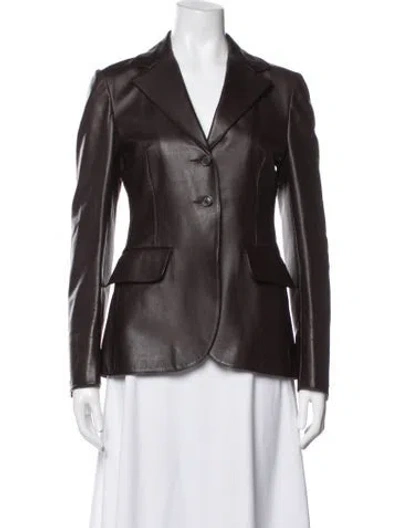 Pre-owned Prada Vintage 2000's Blazer In Burgundy