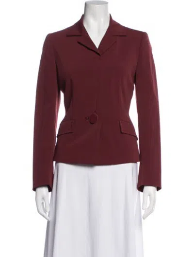 Pre-owned Prada Vintage 2000's Blazer In Burgundy