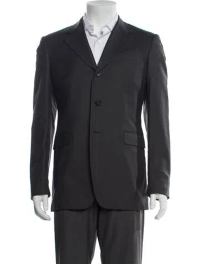 Pre-owned Prada Vintage 2000's Blazer In Gray