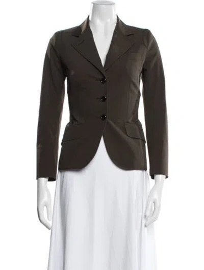 Pre-owned Prada Vintage 2000's Blazer In Green