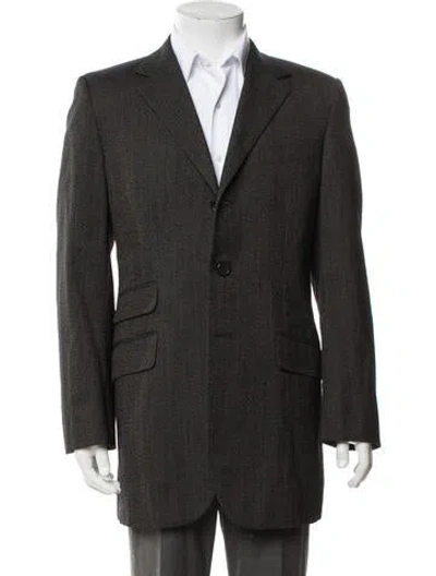 Pre-owned Prada Vintage 2000's Blazer In Grey