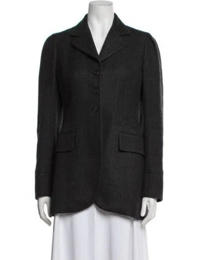 Pre-owned Prada Vintage 2000's Blazer In Grey