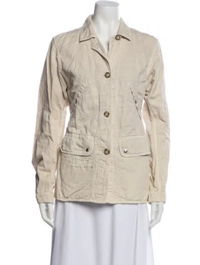 Pre-owned Prada Vintage 2000's Blazer In Neutral