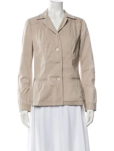 Pre-owned Prada Vintage 2000's Blazer In Neutral