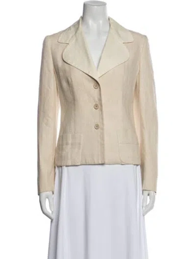 Pre-owned Prada Vintage 2000's Blazer In Neutral